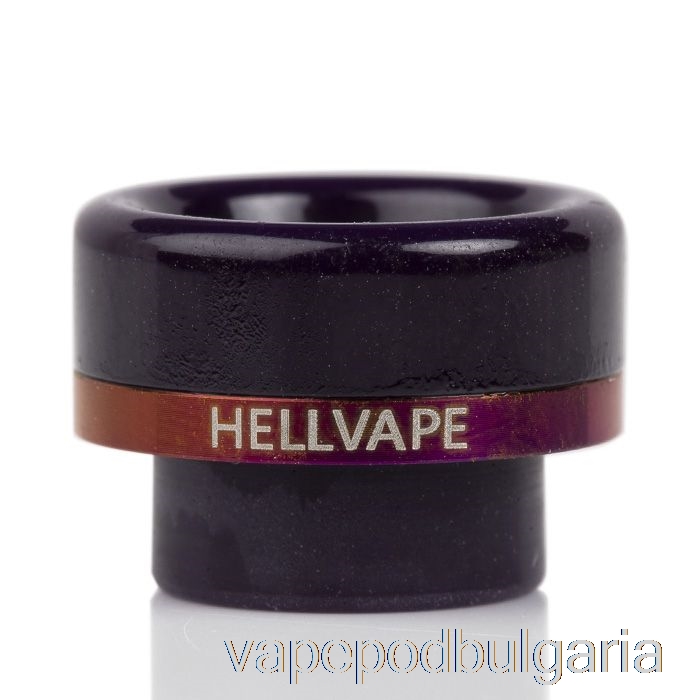 Vape 10000 Дръпки Hellvape Ag+/passage Rda Drip Tip тъмно лилав
